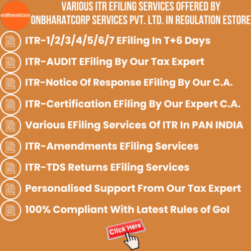 ITR EFiling Services-All Services List